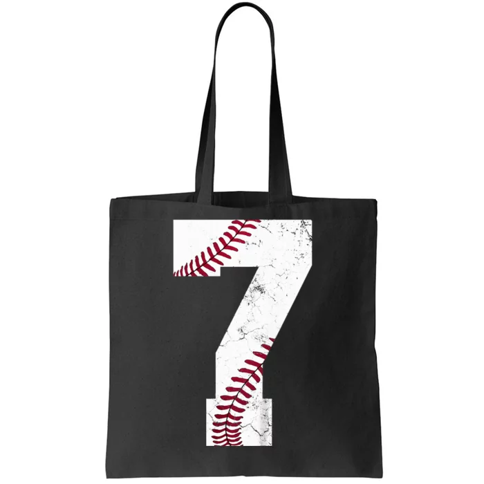 7th Birthday 2017 Baseball Seven 7 Seventh Tote Bag