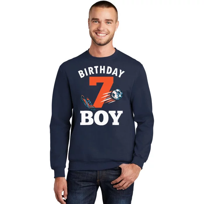 7th Birthday 7 Years Old Soccer Ball Sweatshirt