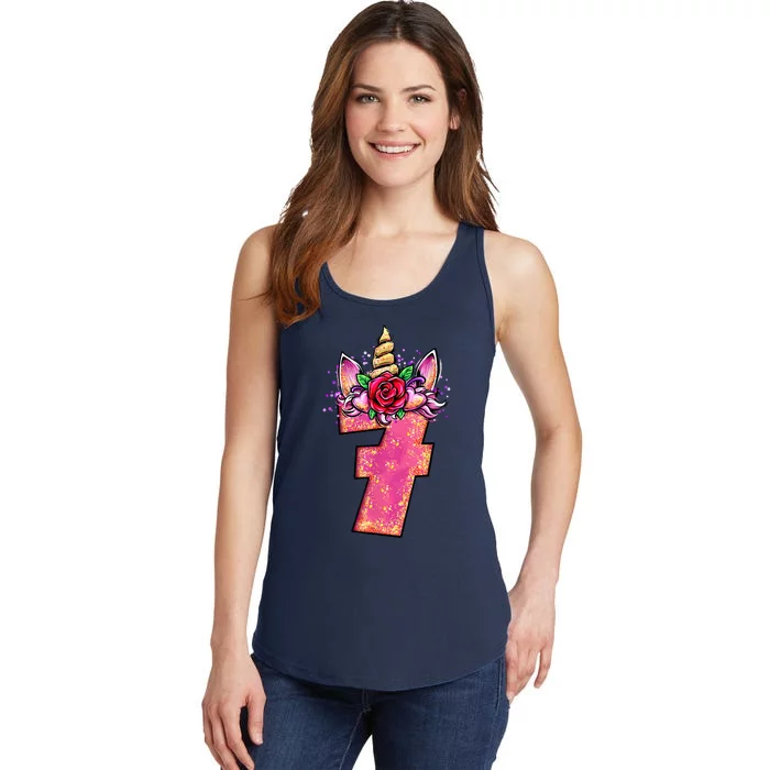 7th Birthday 7 Year Old Birthday Gifts Ladies Essential Tank