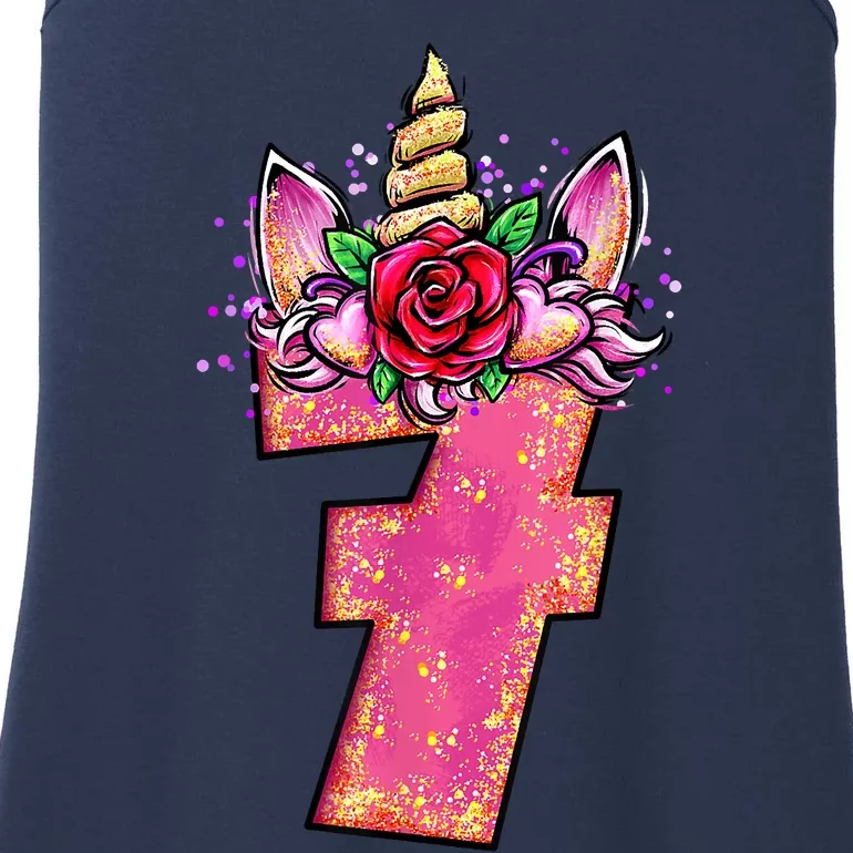 7th Birthday 7 Year Old Birthday Gifts Ladies Essential Tank