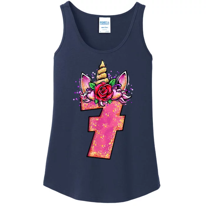 7th Birthday 7 Year Old Birthday Gifts Ladies Essential Tank