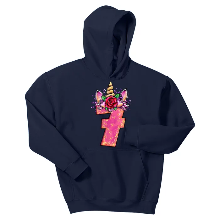 7th Birthday 7 Year Old Birthday Gifts Kids Hoodie