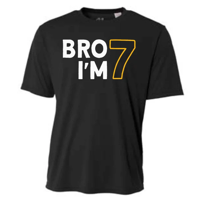 7th Birthday 7 years old Bro I'm 7 Cooling Performance Crew T-Shirt