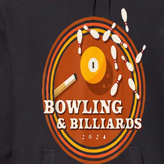 70s Bowling And Billiards Premium Hoodie