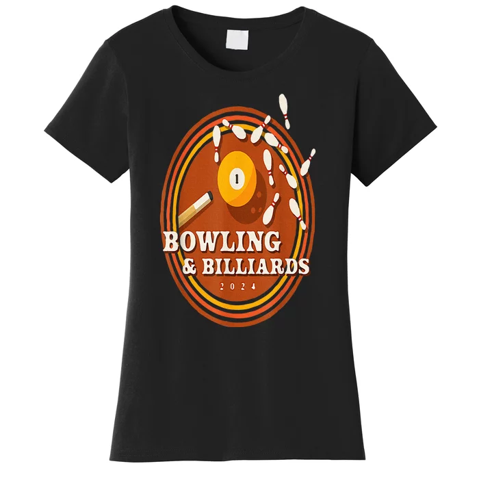 70s Bowling And Billiards Women's T-Shirt