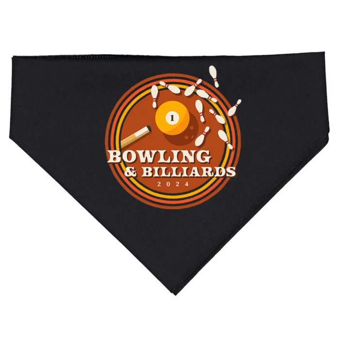 70s Bowling And Billiards USA-Made Doggie Bandana