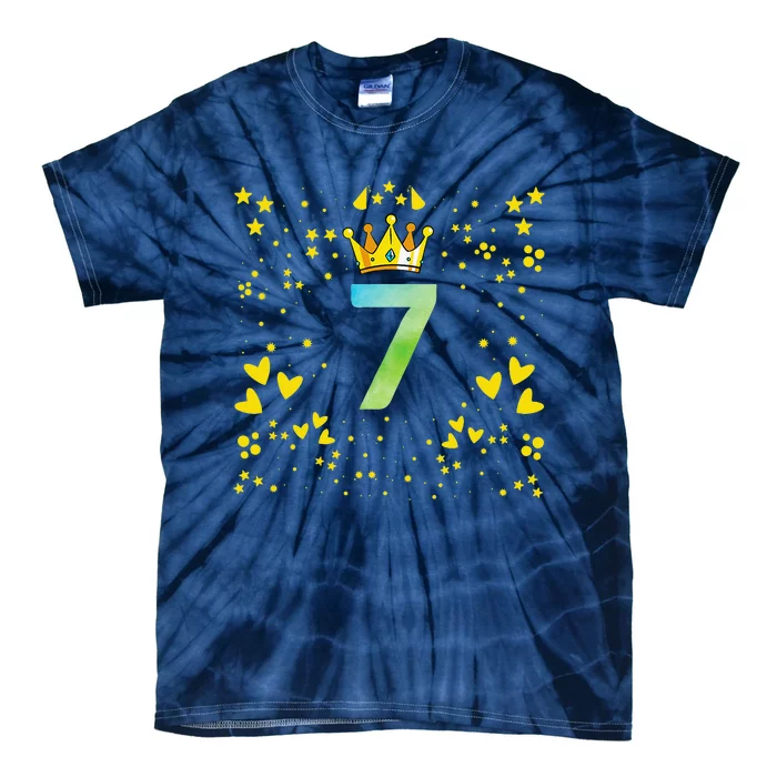 7th Birthday Anniversaries Tie-Dye T-Shirt