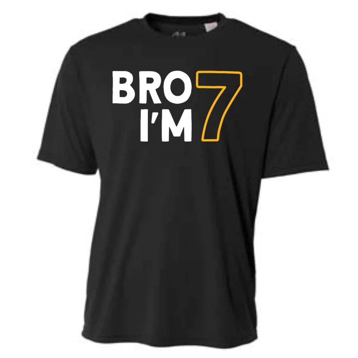 7th Birthday Boy 7th Birthday 7 Years Old Bro Im 7 Cooling Performance Crew T-Shirt