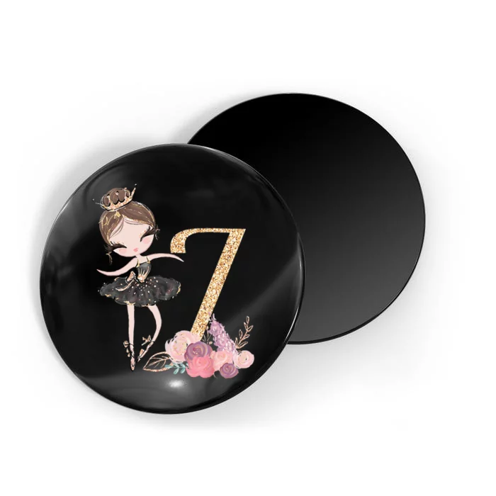 7th Birthday Ballerina Dance School Ballet Tutu Magnet