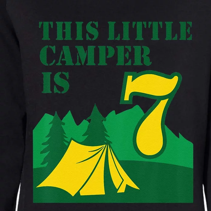 7th Birthday Boyss Camping Summer 7 Year Old Womens California Wash Sweatshirt