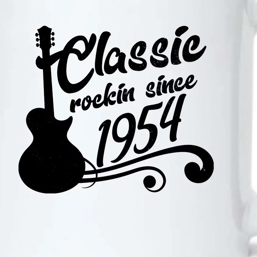 70th Birthday Classic Rockin Since 1954 Black Color Changing Mug