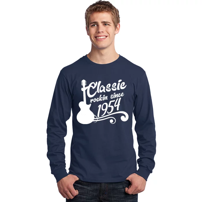 70th Birthday Classic Rockin Since 1954 Long Sleeve Shirt