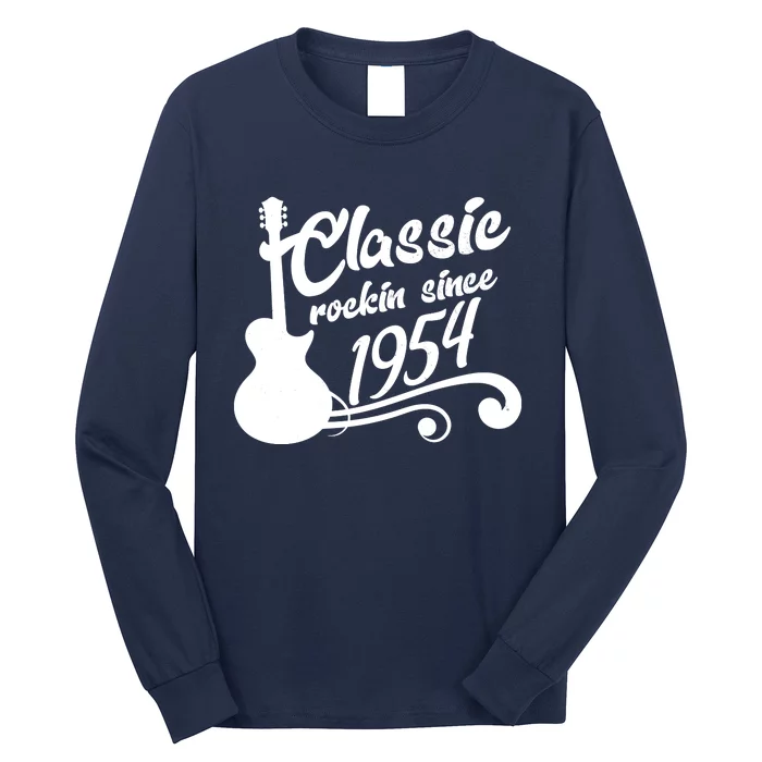 70th Birthday Classic Rockin Since 1954 Long Sleeve Shirt