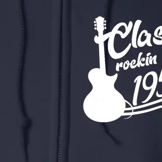 70th Birthday Classic Rockin Since 1954 Full Zip Hoodie