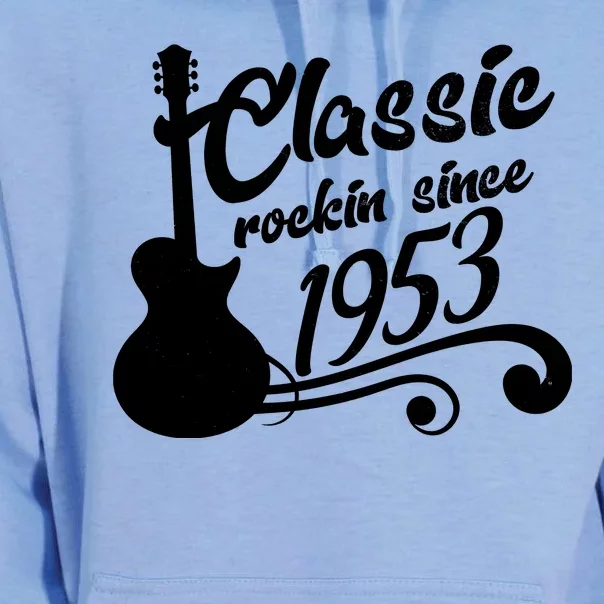 70th Birthday Classic Rockin Since 1953 Unisex Surf Hoodie