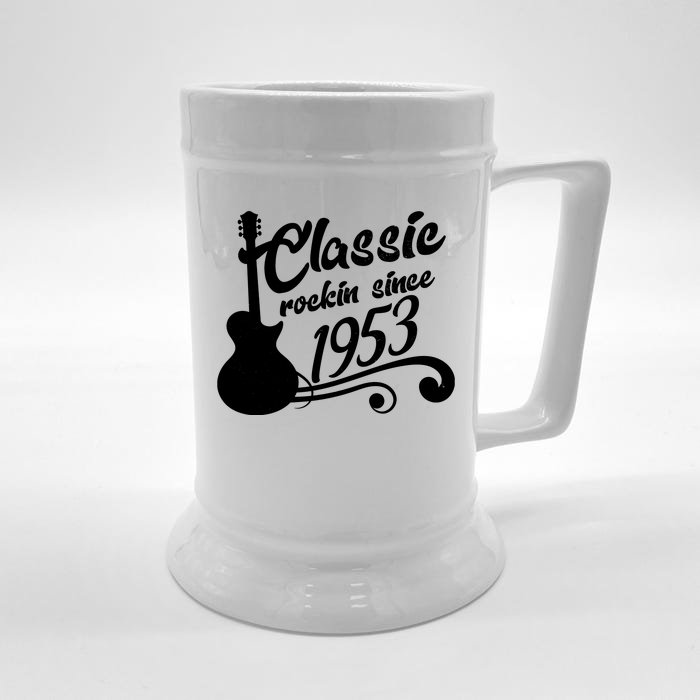 70th Birthday Classic Rockin Since 1953 Front & Back Beer Stein