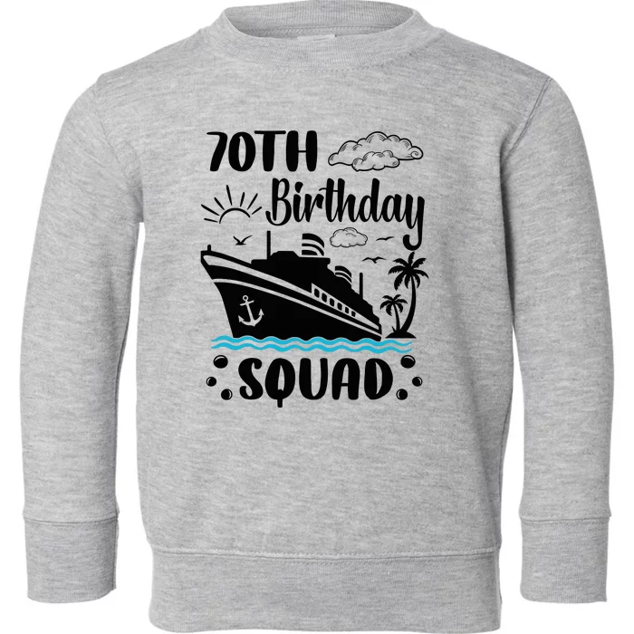 70th Birthday Cruise Vacation 2024 Cruise Matching Group Toddler Sweatshirt