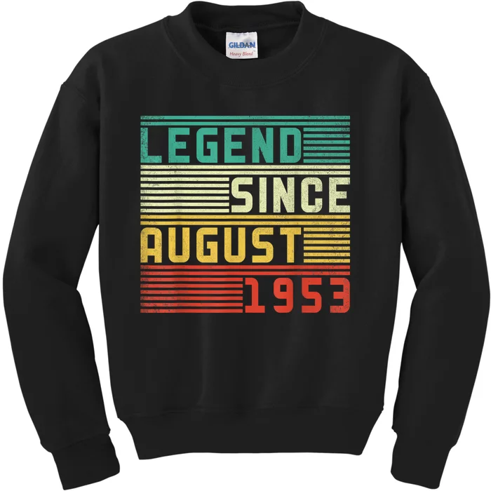 70th Birthday For Men 70 Years Old Vintage Funny Kids Sweatshirt