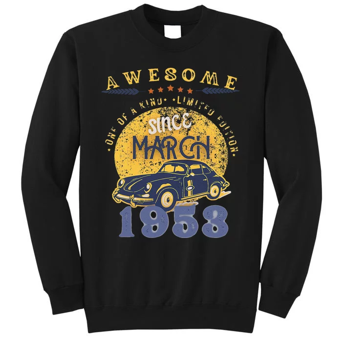 70th Birthday Gift Awesome Since March 1953 Tall Sweatshirt