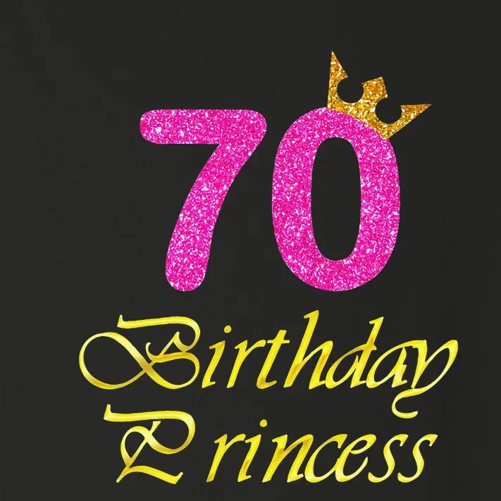 70th Birthday Gift Princess For 70 Years Old Toddler Long Sleeve Shirt