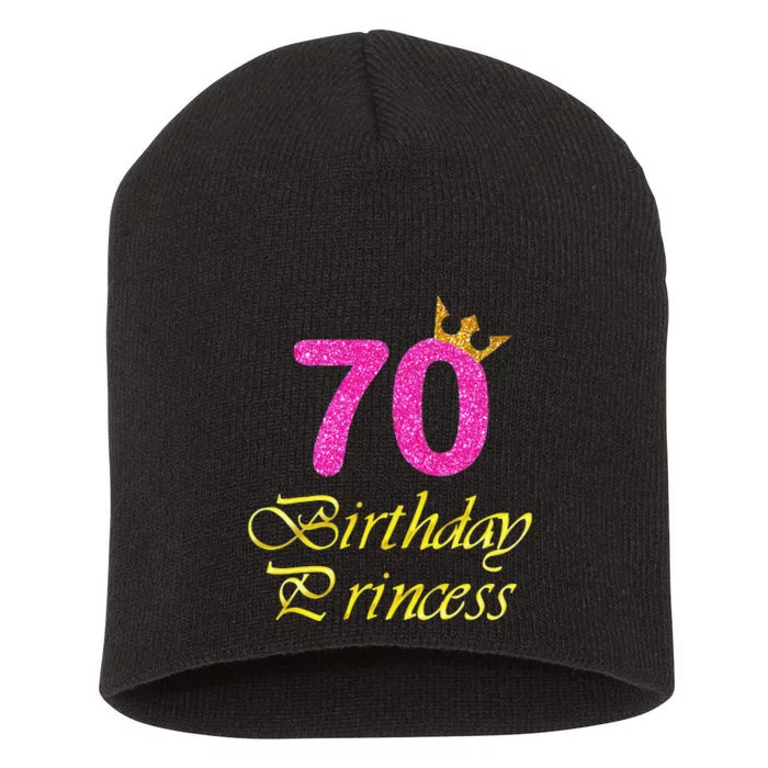 70th Birthday Gift Princess For 70 Years Old Short Acrylic Beanie