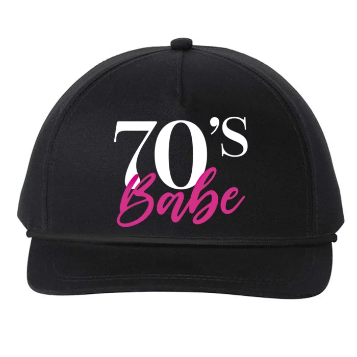 70's Babe Gift Snapback Five-Panel Rope Hat