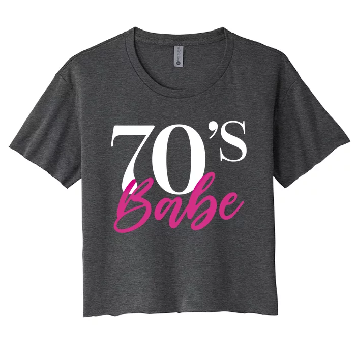 70's Babe Gift Women's Crop Top Tee