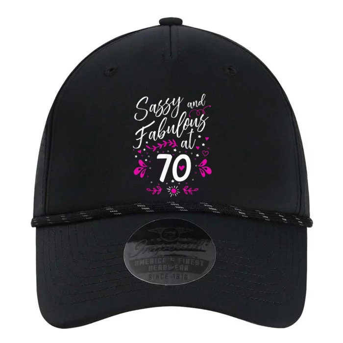 70th Birthday Gift Sassy & Fabulous 70 Year Old Tee Performance The Dyno Cap