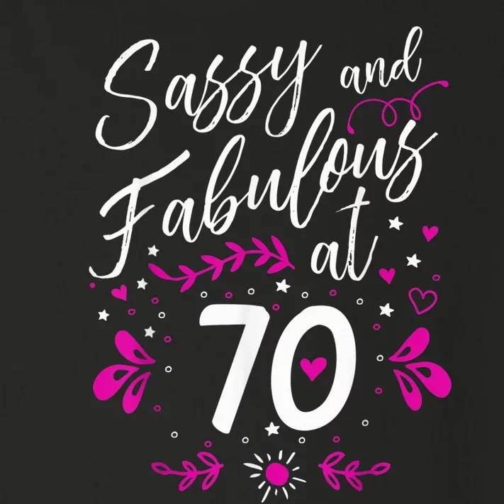 70th Birthday Gift Sassy & Fabulous 70 Year Old Tee Toddler Long Sleeve Shirt