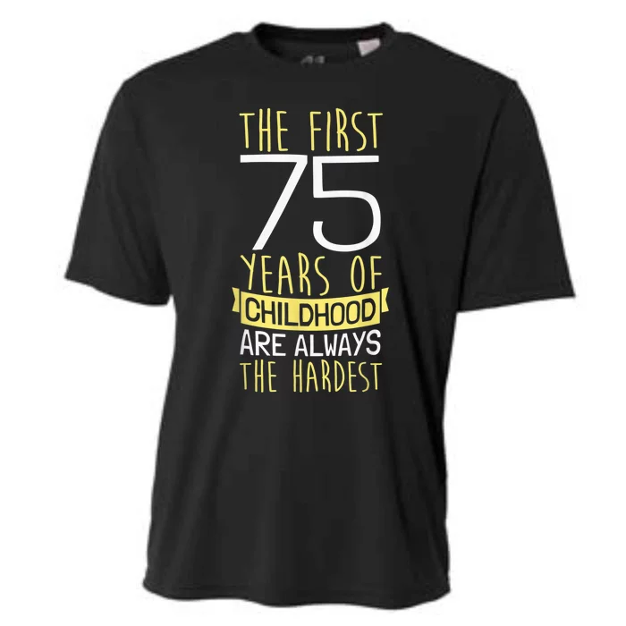 75th Birthday I 75 Years Of Childhood Cooling Performance Crew T-Shirt