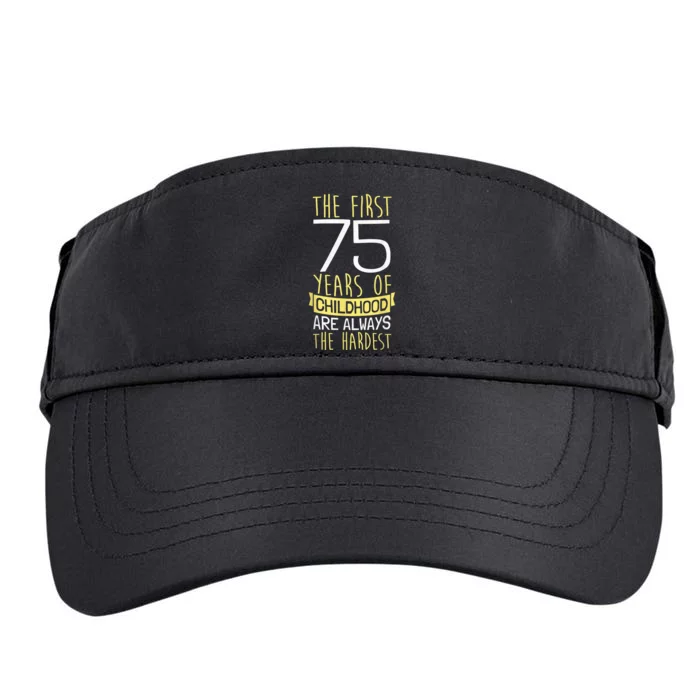 75th Birthday I 75 Years Of Childhood Adult Drive Performance Visor