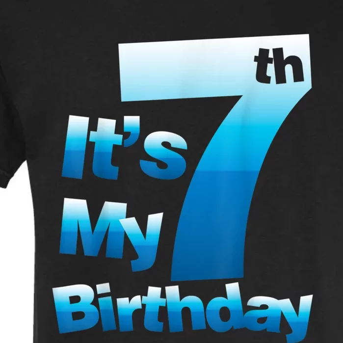 7th Birthday . It's My 7 Birthday 7 Year Old Birthday Garment-Dyed Heavyweight T-Shirt