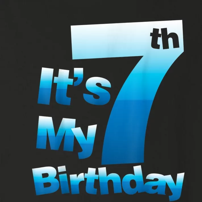 7th Birthday . It's My 7 Birthday 7 Year Old Birthday Toddler Long Sleeve Shirt