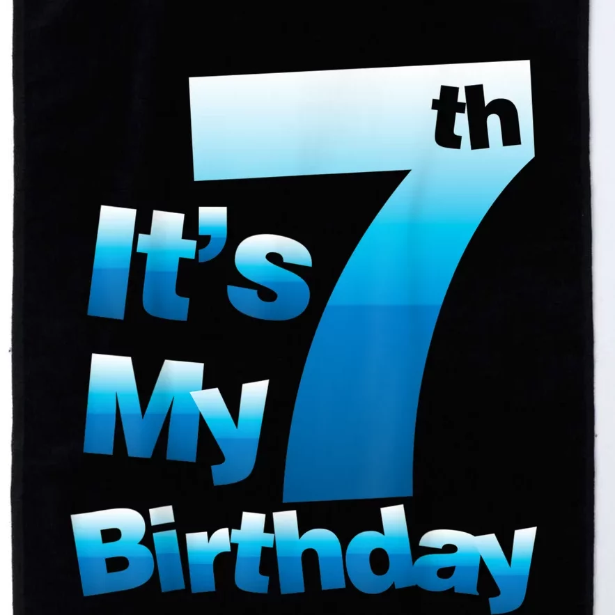 7th Birthday . It's My 7 Birthday 7 Year Old Birthday Platinum Collection Golf Towel