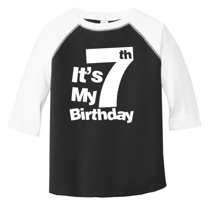 7th Birthday. It's My 7 Birthday 7 Year Old Birthday Toddler Fine Jersey T-Shirt