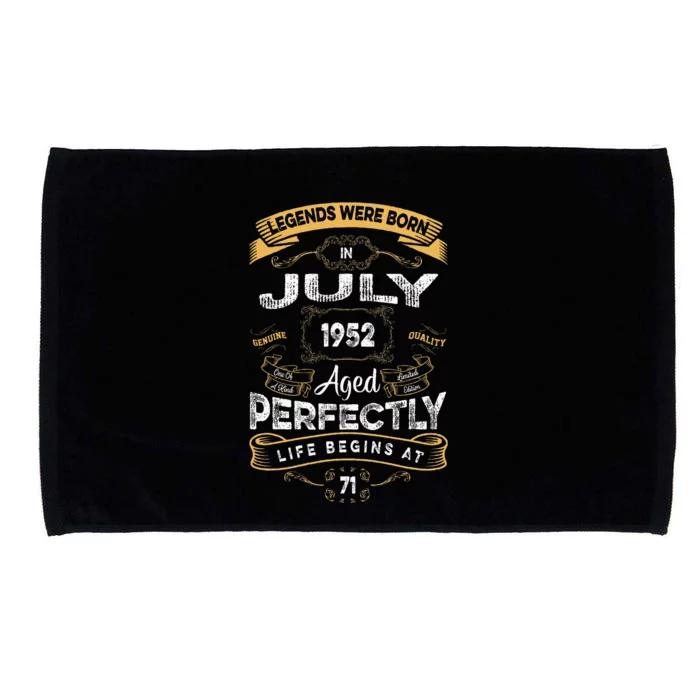 71th Birthday Legends Were Born In July 1952 Microfiber Hand Towel