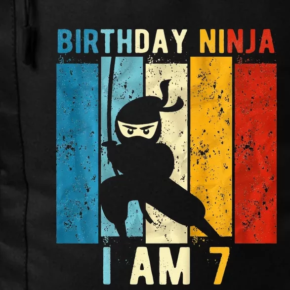 7th Birthday Ninja 7 Year Old Birthday Daily Commute Backpack