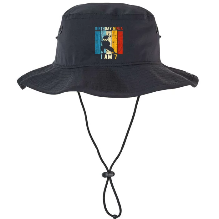 7th Birthday Ninja 7 Year Old Birthday Legacy Cool Fit Booney Bucket Hat