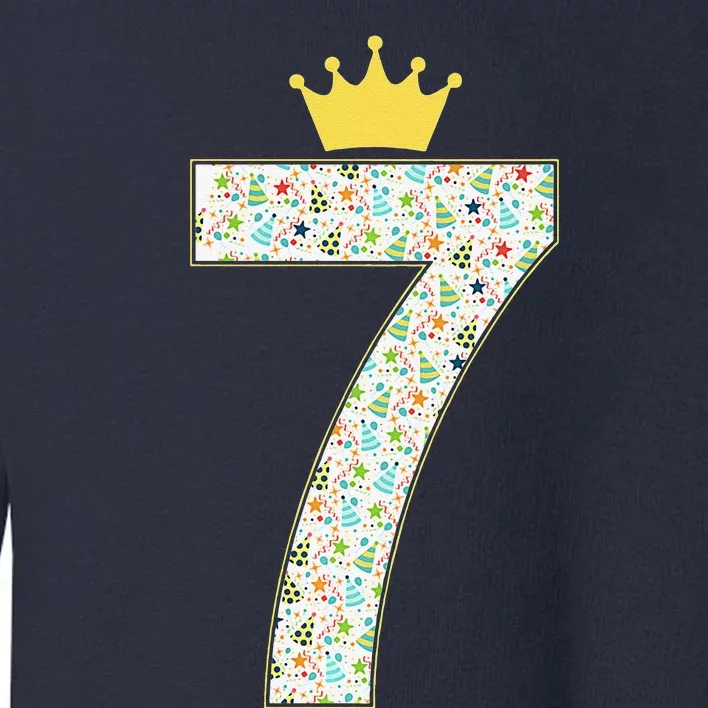 7th Birthday Number 7 Toddler Sweatshirt