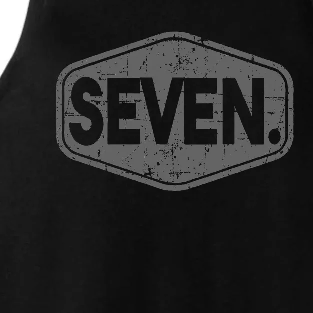 7th Birthday Of Boy Or Girl 7 Years Old Seven Ladies Tri-Blend Wicking Tank