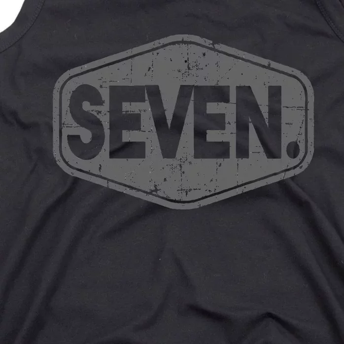 7th Birthday Of Boy Or Girl 7 Years Old Seven Tank Top