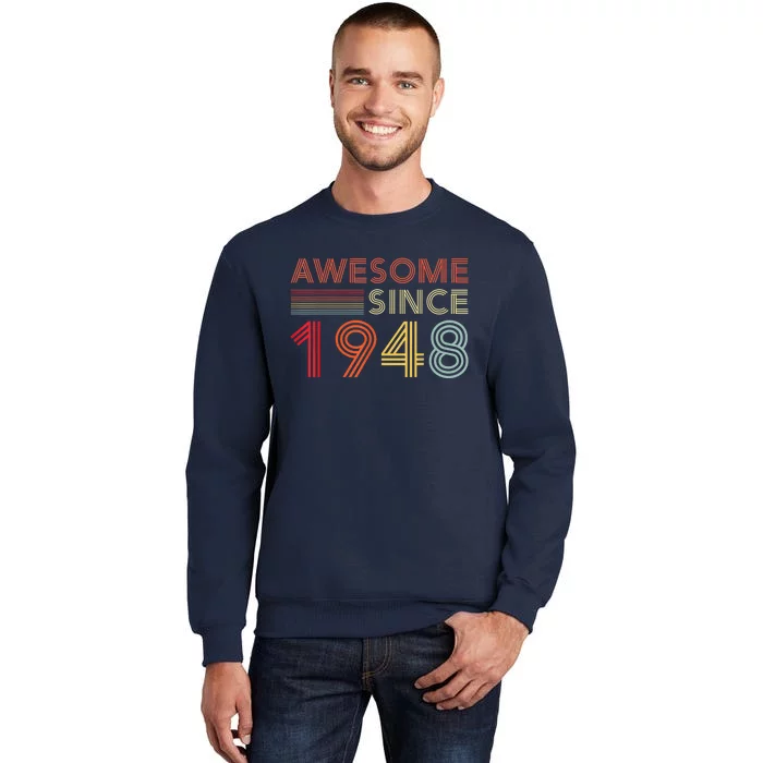 75 Birthday Present Decorations  Wo 1948 BDay 75th Birthday Present Tall Sweatshirt