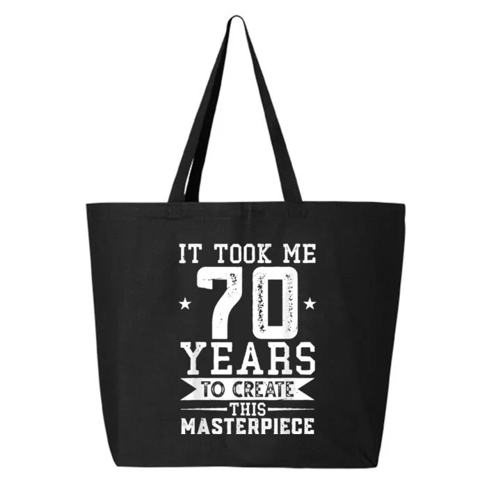 70th Birthday Retro Vintage Distressed Design 25L Jumbo Tote