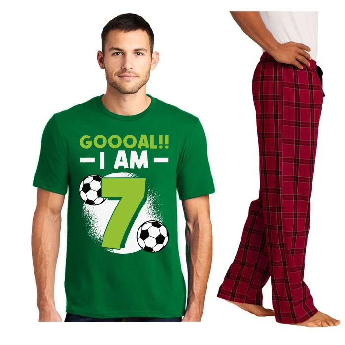 7th Birthday Soccer Themed Birthday Party 7 Years Old Pajama Set