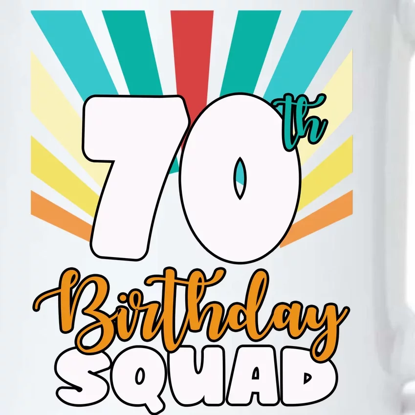 70th Birthday Squad 70 Years Old Black Color Changing Mug