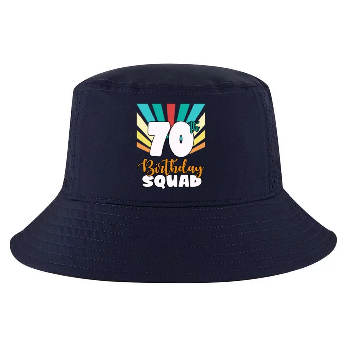 70th Birthday Squad 70 Years Old Cool Comfort Performance Bucket Hat