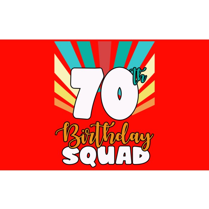 70th Birthday Squad 70 Years Old Bumper Sticker