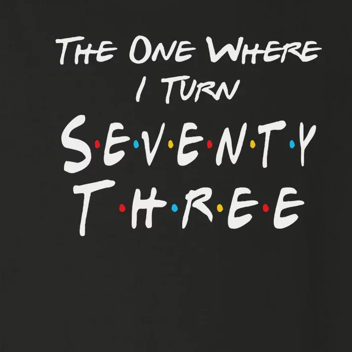 73rd Birthday The One Where I Turn Seventy Three Retro Toddler Long Sleeve Shirt