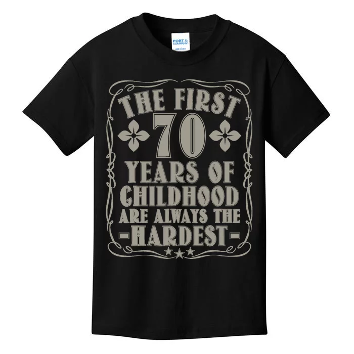 70th Birthday Vintage Bday 70 Year Old Man Funny 70 Birthday Kids T-Shirt