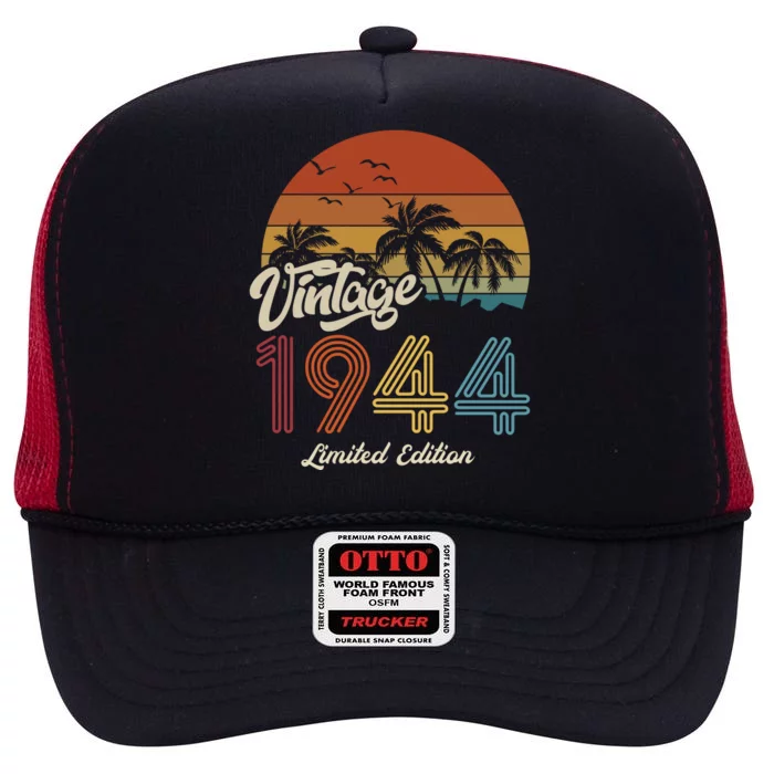 79th Birthday Vintage Limited Edition 1944 High Crown Mesh Trucker Hat